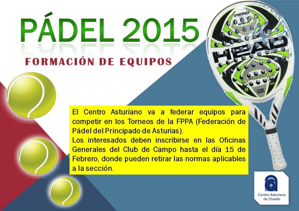 padel formacion equipos 2015